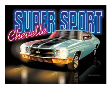 1970 Chevelle SS MistyTuqroise - Black SS Stripe